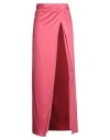 Nenette Woman Maxi Skirt Pink Size 8 Viscose, Elastane In Pink