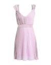 Nenette Woman Midi Dress Pink Size Xs Viscose, Polyester In Pink