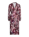 Nenette Woman Midi Dress Deep Purple Size 10 Polyester In Purple