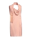 Nenette Woman Short Dress Pastel Pink Size 4 Viscose In Pink