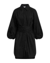 Nenette Woman Mini Dress Black Size 8 Cotton, Elastane