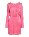 Nenette Woman Mini Dress Coral Size 10 Viscose In Red