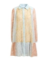 Nenette Woman Mini Dress Marigold Size 8 Cotton In Multi