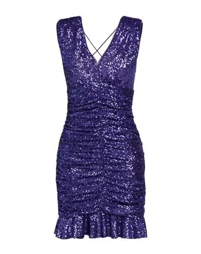 Nenette Woman Mini Dress Purple Size 8 Polyester