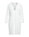 Nenette Woman Mini Dress White Size 8 Polyester, Elastane
