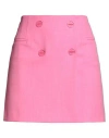 Nenette Woman Mini Skirt Fuchsia Size 4 Polyester In Pink