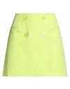 Nenette Woman Mini Skirt Lime Green Size 4 Polyester In Green