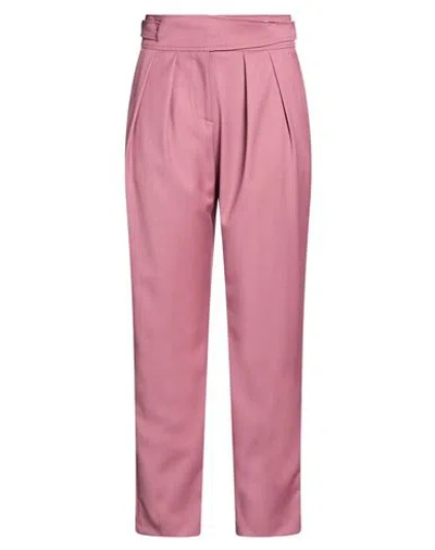 Nenette Woman Pants Antique Rose Size 2 Polyester, Viscose, Elastane In Purple
