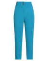 Nenette Woman Pants Azure Size 4 Polyester, Elastane In Blue