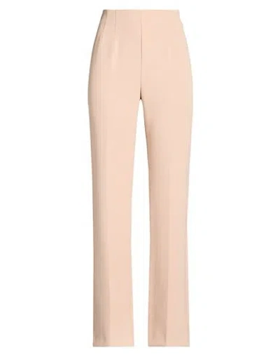 Nenette Woman Pants Beige Size 4 Polyester, Elastane In Neutral