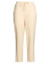 Nenette Woman Pants Beige Size 6 Rayon, Polyester In Brown