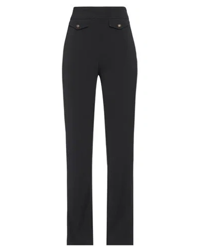 Nenette Woman Pants Black Size 10 Polyester, Elastane
