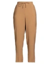 Nenette Woman Pants Camel Size 4 Rayon, Polyester In Brown