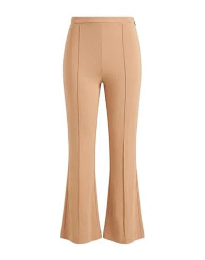 Nenette Woman Pants Camel Size 8 Polyester, Viscose, Elastane In Neutral