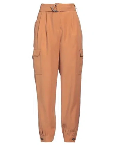 Nenette Woman Pants Camel Size 8 Viscose, Polyester In Beige