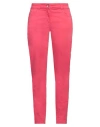 Nenette Woman Pants Fuchsia Size 29 Cotton, Elastane In Pink