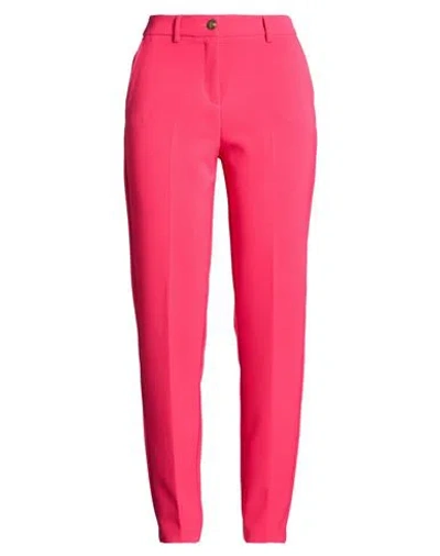 Nenette Woman Pants Fuchsia Size 6 Polyester, Elastane In Pink