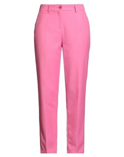 Nenette Woman Pants Fuchsia Size 6 Polyester In Pink