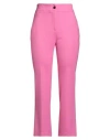 Nenette Woman Pants Fuchsia Size 6 Viscose, Polyester, Elastane In Pink