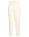 Nenette Woman Pants Ivory Size 8 Polyester, Elastane In White