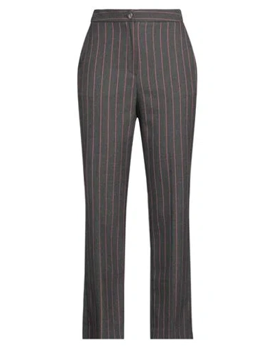 Nenette Woman Pants Lead Size 10 Polyester, Viscose, Elastane In Grey