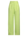 Nenette Woman Pants Lime Green Size 4 Polyester In Green