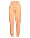 Nenette Woman Pants Mandarin Size S Cotton, Elastane In Orange