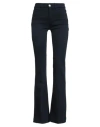 Nenette Woman Pants Navy Size 32 Cotton, Elastane In Blue