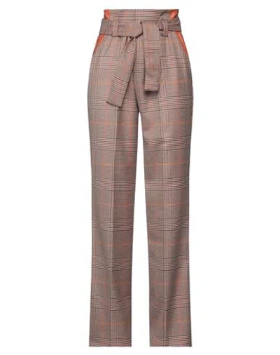 Nenette Woman Pants Orange Size 4 Polyester, Viscose, Elastane, Polyurethane, Polyamide