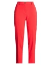 Nenette Woman Pants Red Size 10 Polyester, Elastane