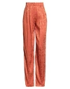 Nenette Woman Pants Rust Size 4 Viscose In Multi