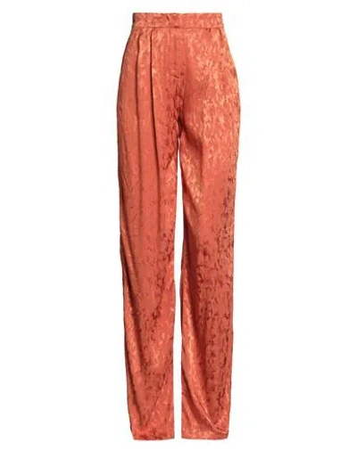 Nenette Woman Pants Rust Size 4 Viscose In Multi