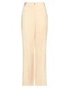 Nenette Woman Pants Sand Size 12 Rayon, Polyester In Beige
