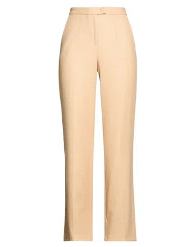 Nenette Woman Pants Sand Size 4 Wool, Polyamide, Polyester, Elastane In Multi