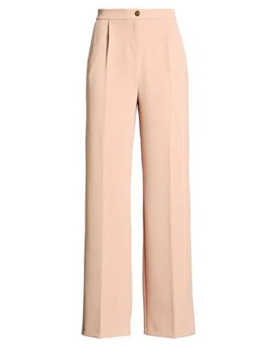 Nenette Woman Pants Sand Size 6 Polyester, Elastane In Neutral