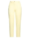 Nenette Woman Pants Yellow Size 8 Polyester, Elastane