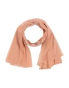 Nenette Woman Scarf Apricot Size - Polyamide, Lurex In Orange