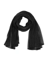 Nenette Woman Scarf Black Size - Polyamide, Lurex