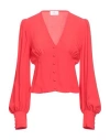 Nenette Woman Shirt Red Size 4 Viscose In Red