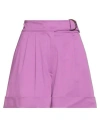 Nenette Woman Shorts & Bermuda Shorts Mauve Size 4 Cotton, Elastane In Pink