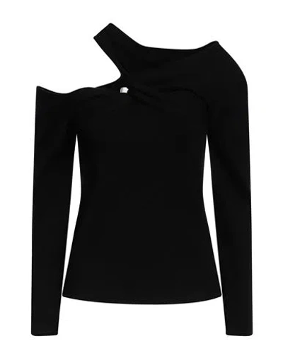 Nenette Woman Sweater Black Size L Viscose, Polyester