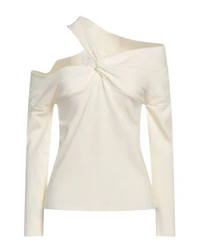 Nenette Woman Sweater Ivory Size Xl Viscose, Polyester In White