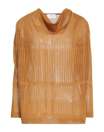Nenette Woman Sweater Mustard Size S Viscose, Polyester In Orange