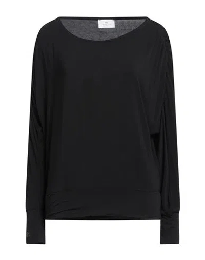 Nenette Woman T-shirt Black Size L Modal, Elastane