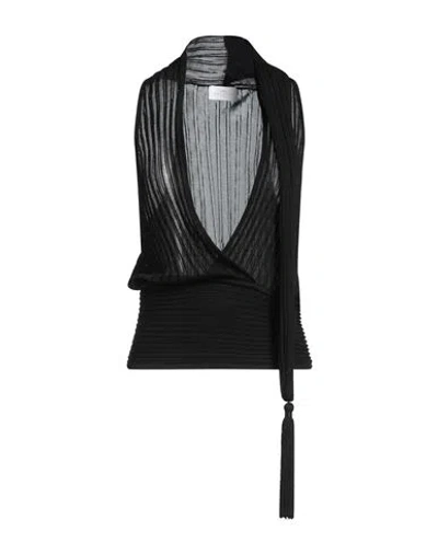 Nenette Woman Top Black Size Xl Viscose