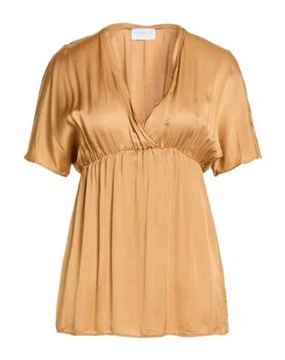 Nenette Woman Top Camel Size 10 Viscose In Sand