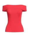 Nenette Woman Top Red Size S Viscose, Polyester In Red
