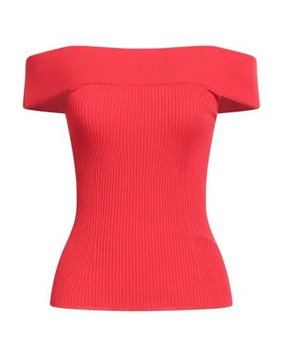 Nenette Woman Top Red Size S Viscose, Polyester