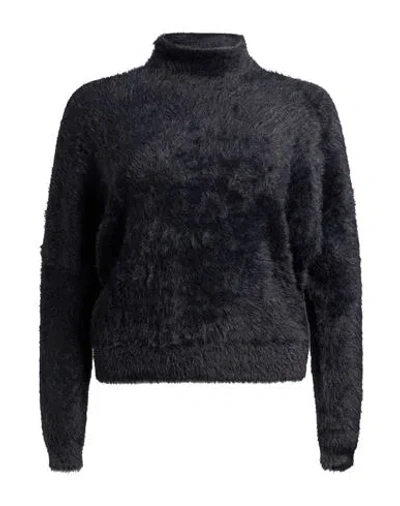 Nenette Woman Turtleneck Black Size Xs Polyamide In Multi