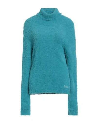 Nenette Woman Turtleneck Turquoise Size Xl Polyamide
